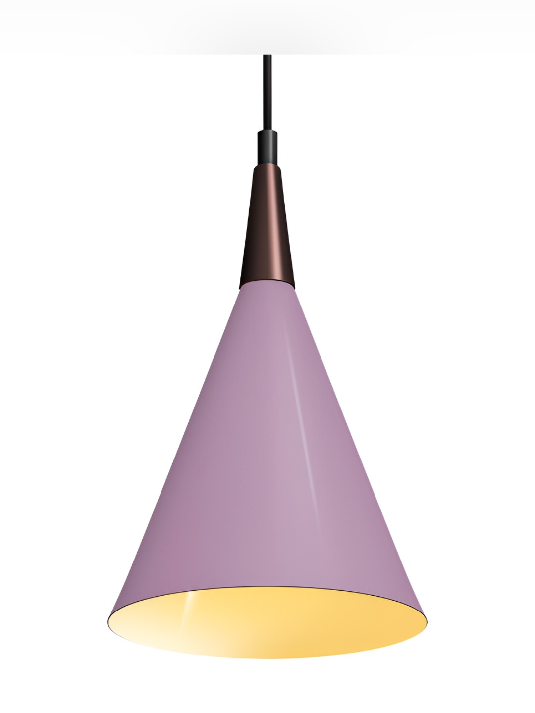 Wipro Purple Aluminium Contemporary Frustum Shaped Wall Lamp