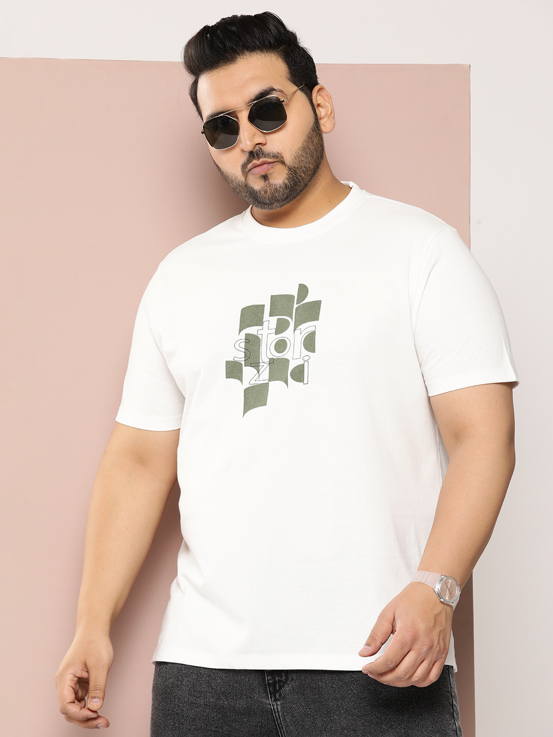 Sztori Men Printed Bio Finish T-shirt