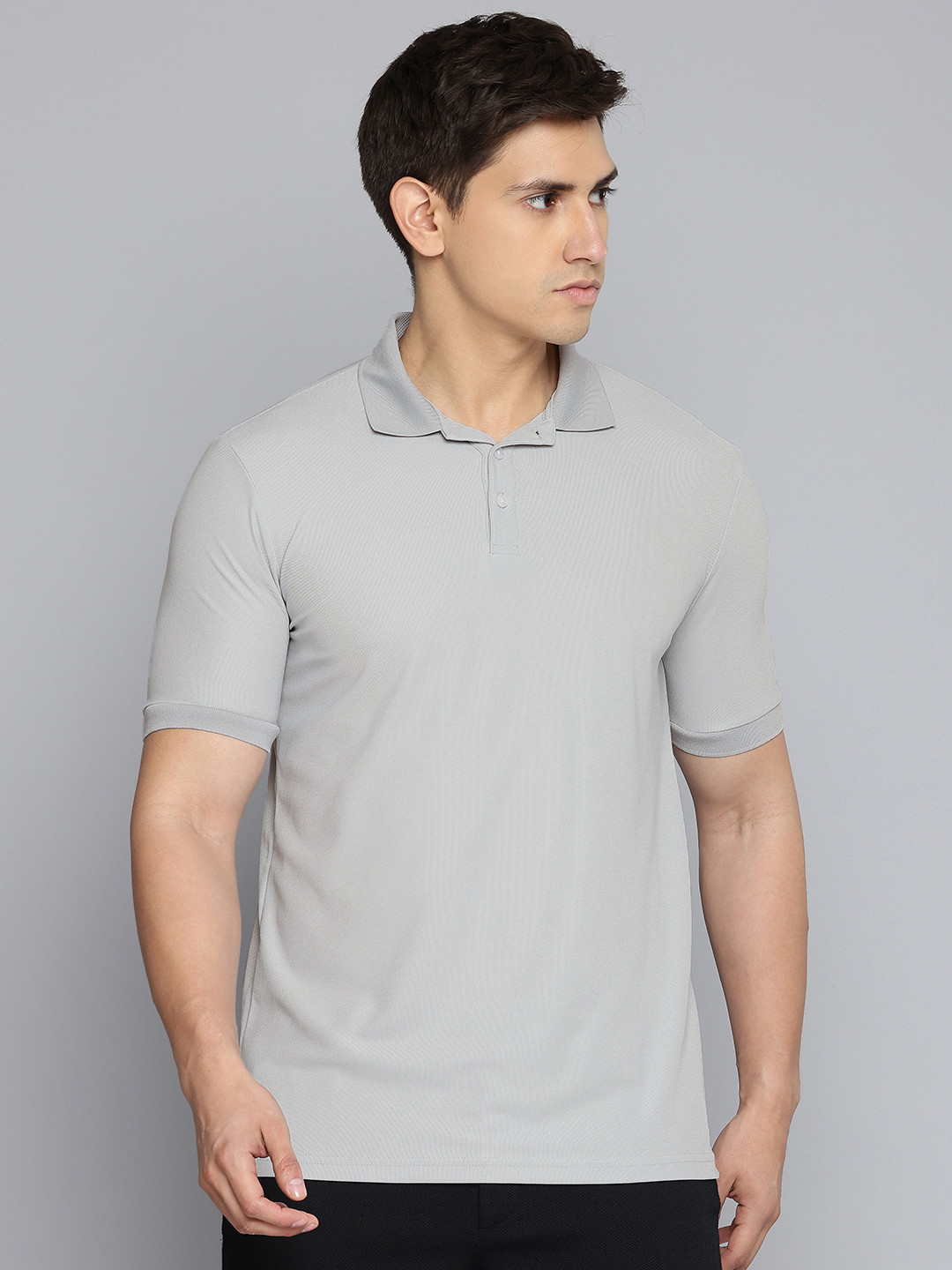 Decathlon INESIS - Men Light Grey Quick Drying Polo Collar T-Shirt