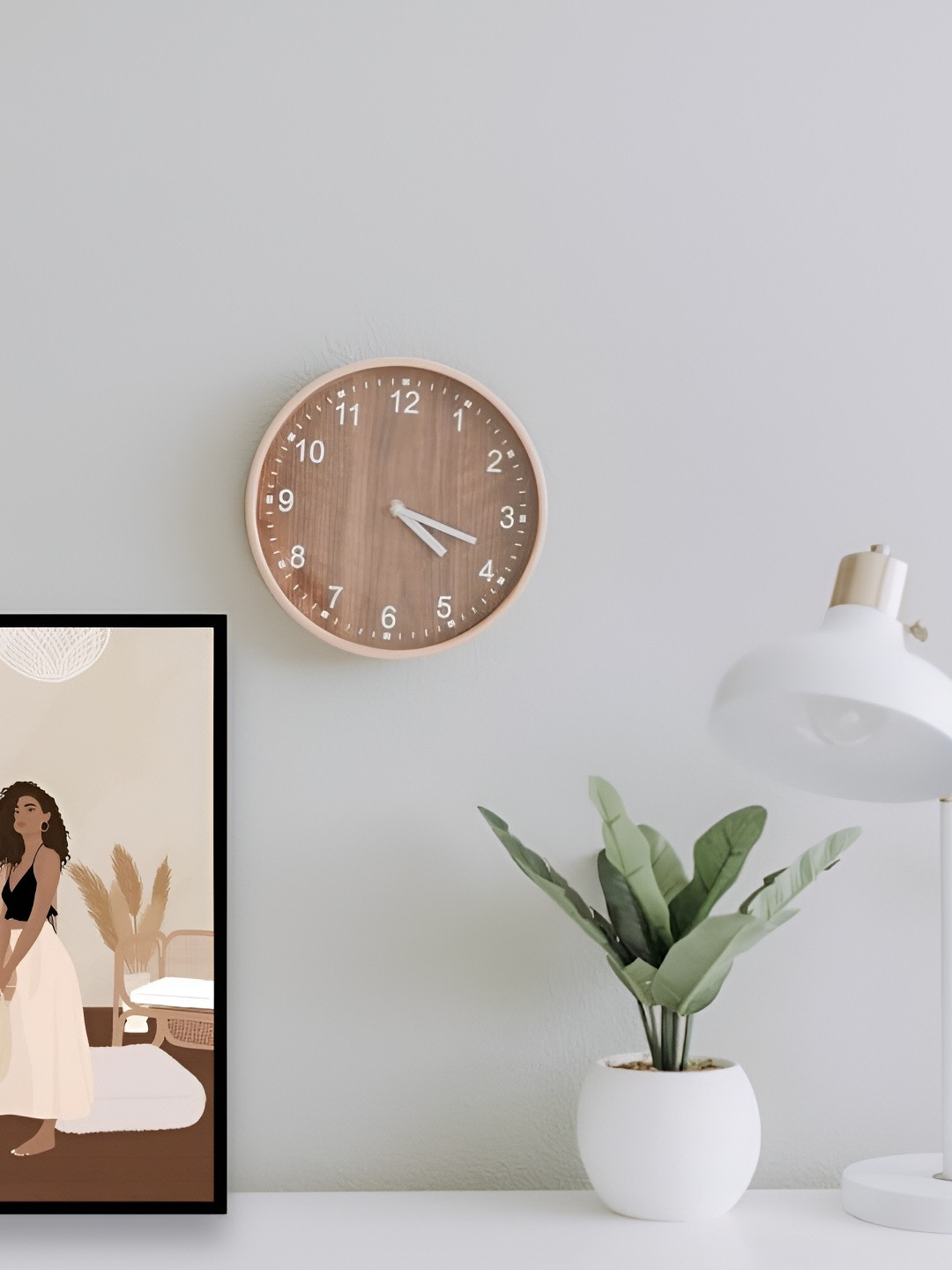 AbhiKalpya Art Studio-Get a vibe Brown & Cream Canvas Painting Wall Art