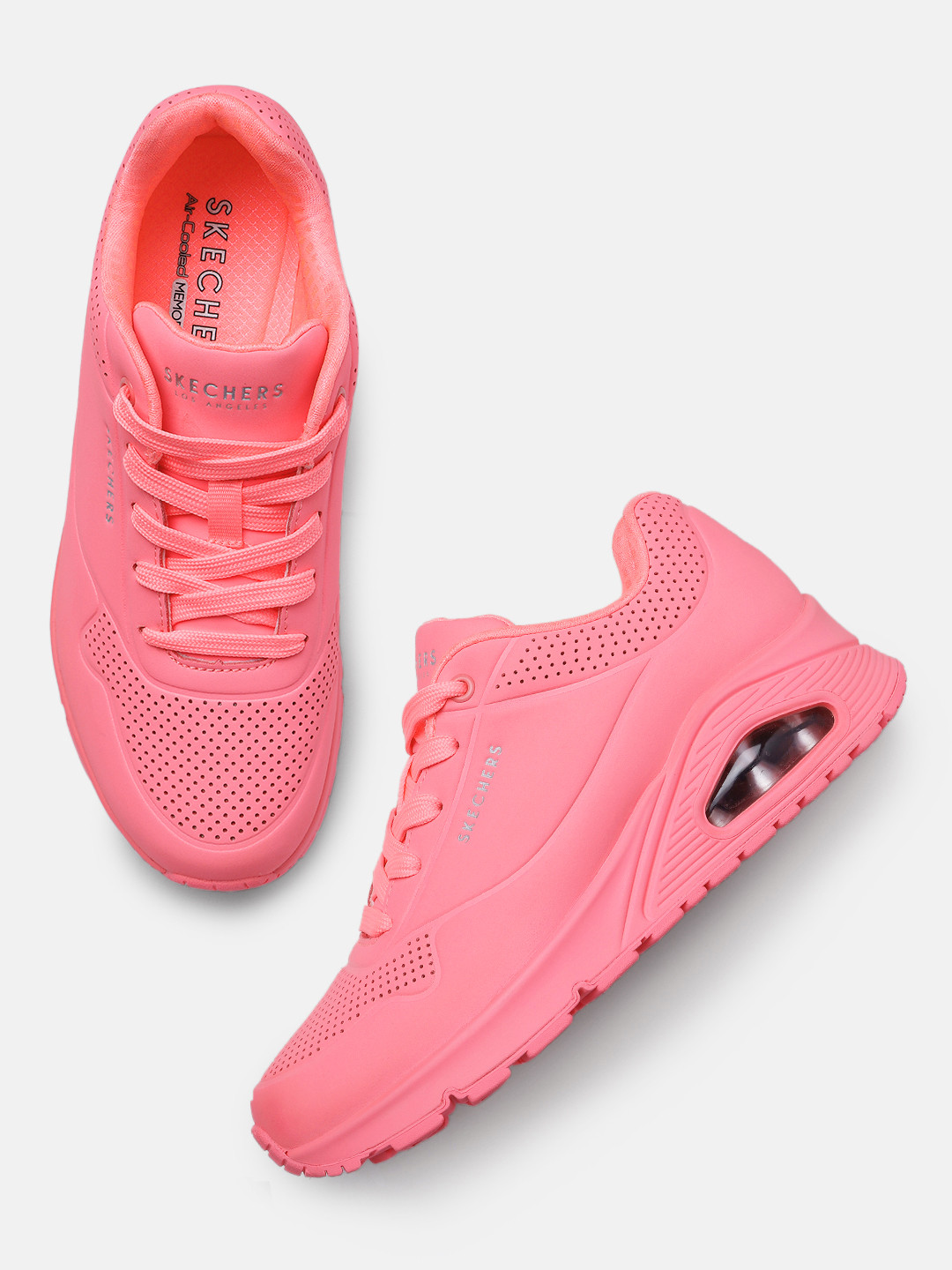 Skechers Women Perforated UNO - Stand on Air Sneakers