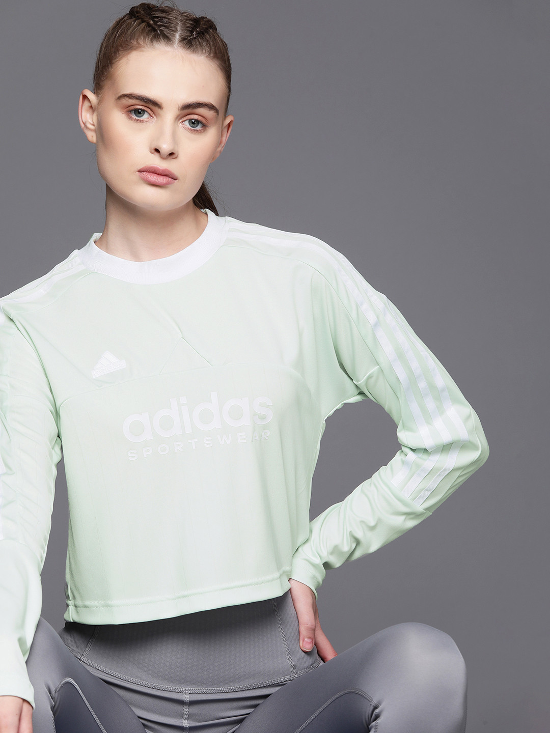 ADIDAS Printed Tiro 3-Striped Long Sleeve T-shirt