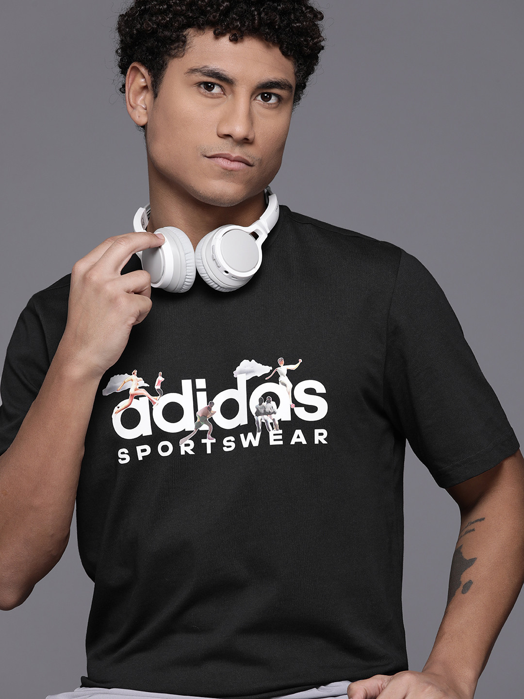 ADIDAS Landscape Sportswear Printed T-shirt