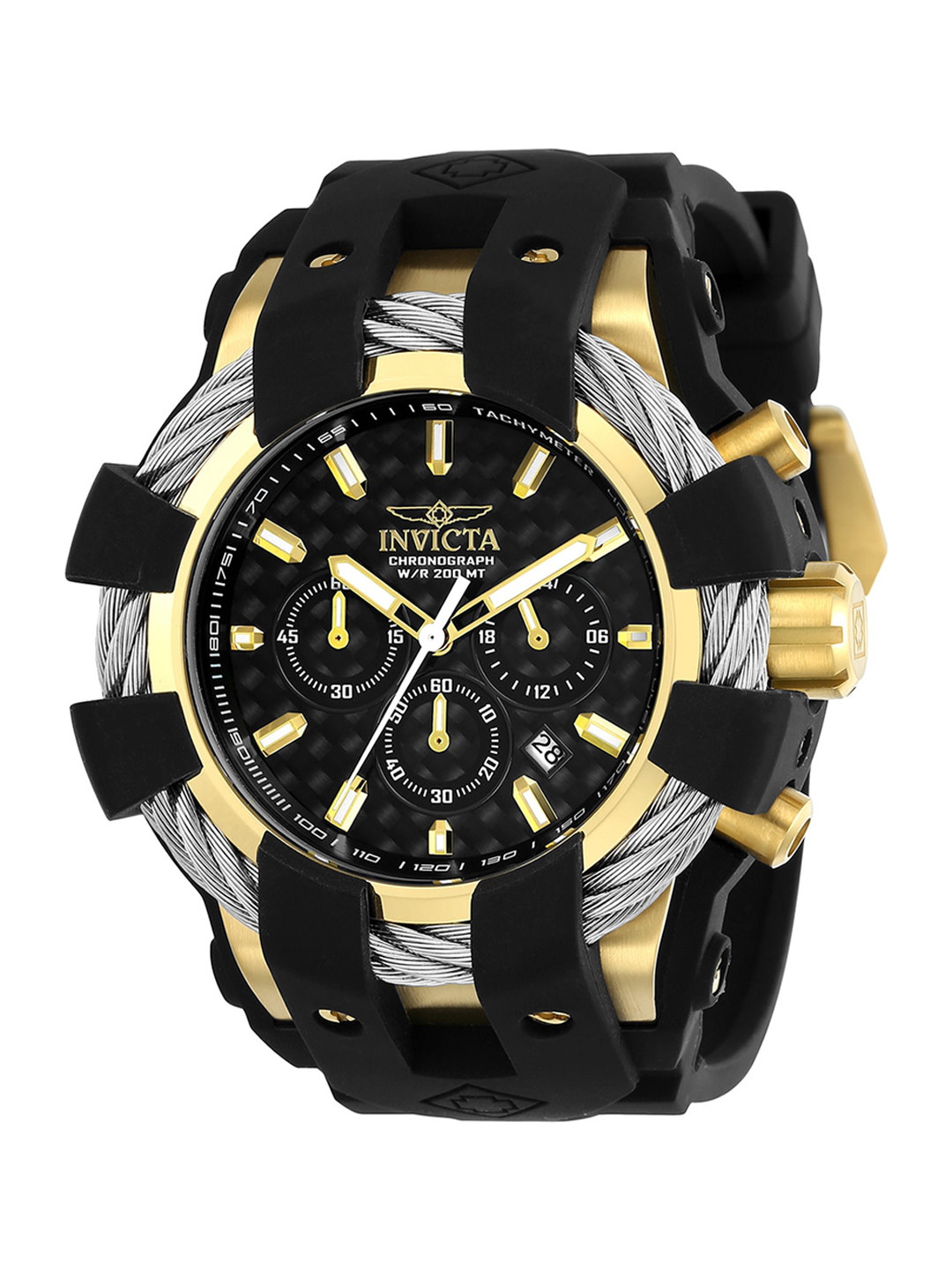Invicta Men Bolt Black Dial Chronograph Quartz Analog Watch 23860