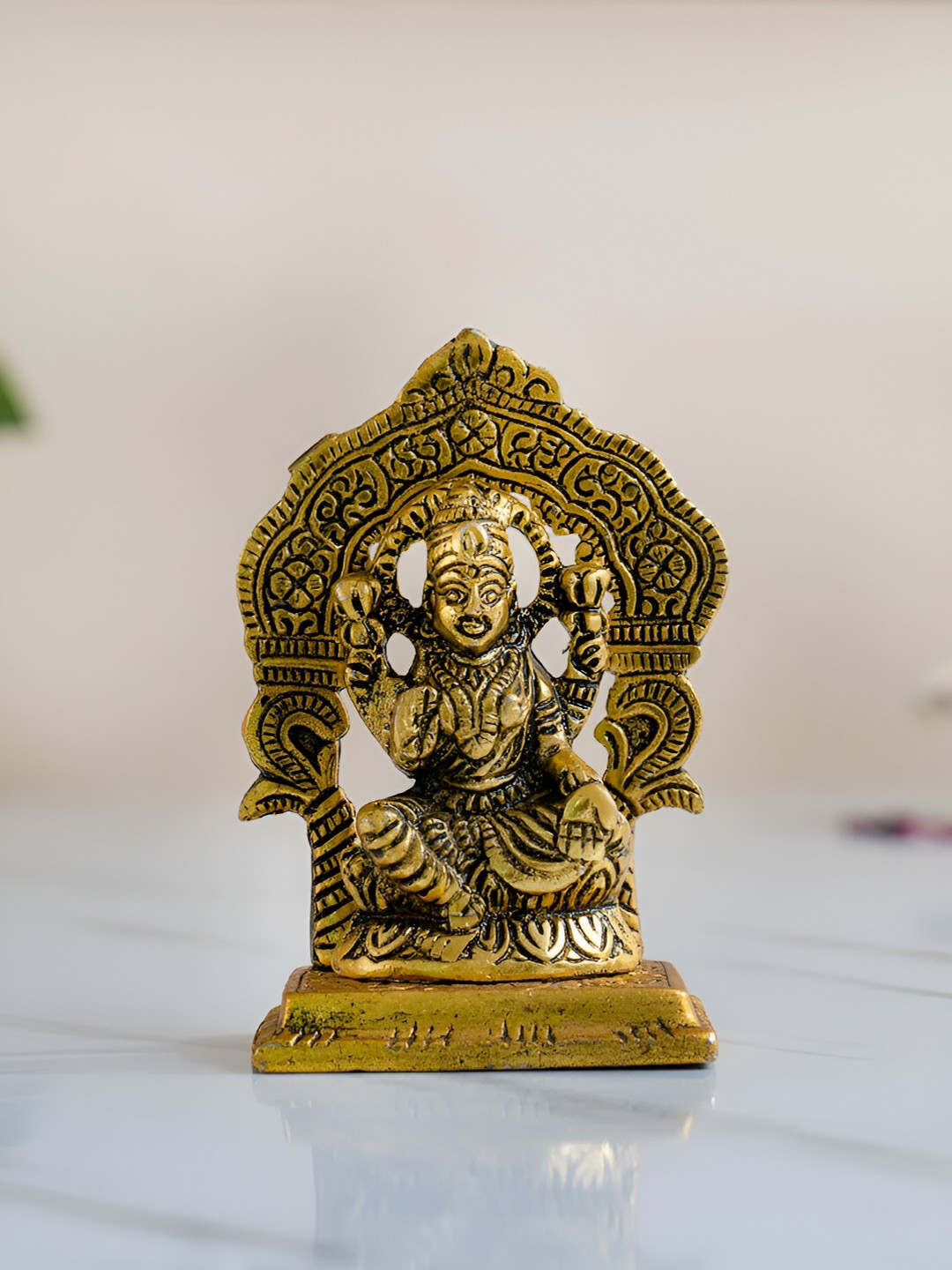 DecorTwist Beige Religious Idol Showpiece