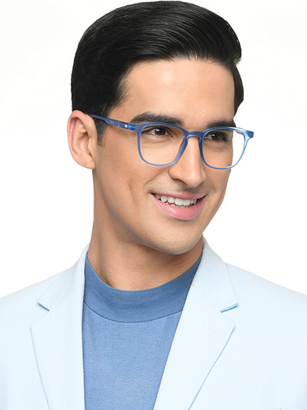 Lenskart HUSTLR Jersey Blue Unisex Full Rim Wayfarer Frames