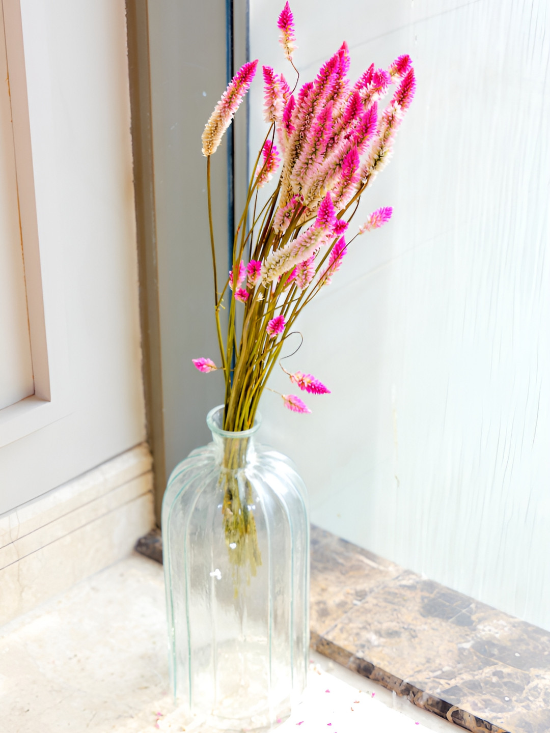 ArteCasa Pink & Green 25 Pieces Alstroemeria Artificial Flower