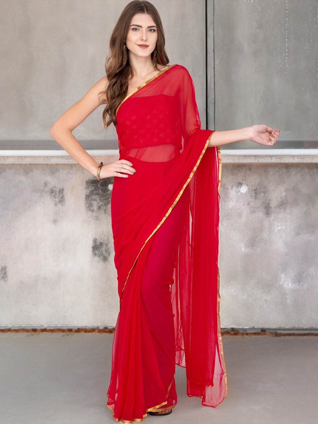 CLAFOUTIS Zari Lase Boder Saree