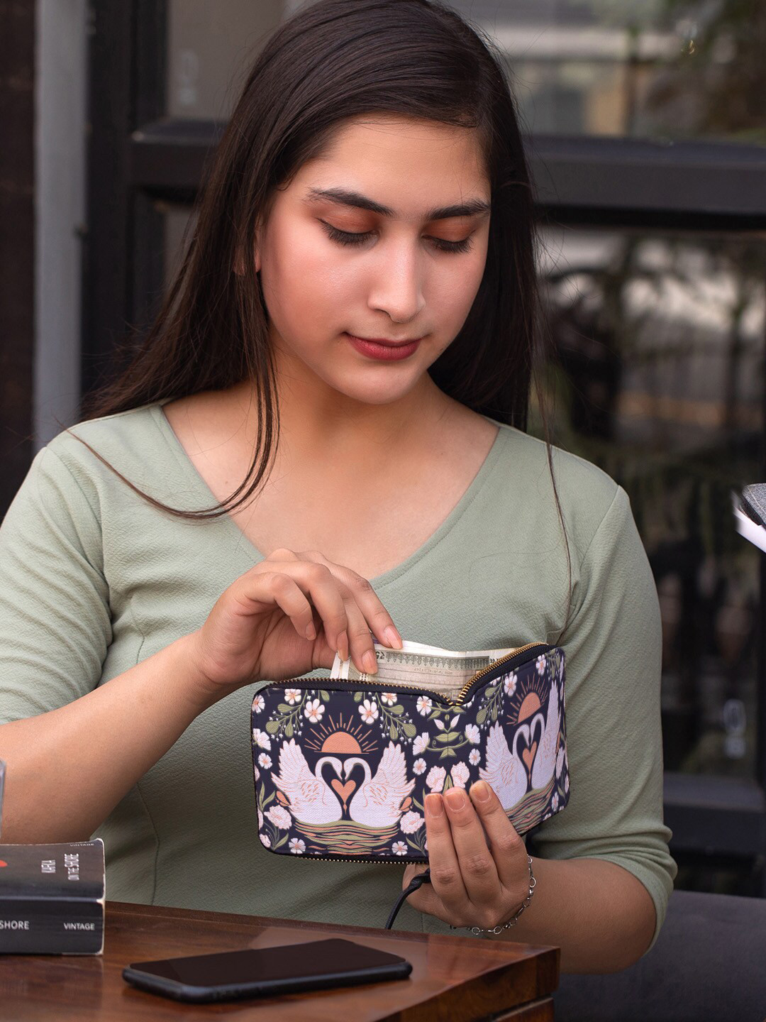 Kalankit Women Ethnic Motifs Printed Two Fold Wallet