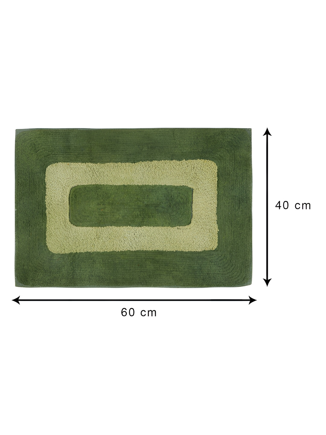 Aura Green Heavy Duty Entrance Cotton Anti Slip Doormat
