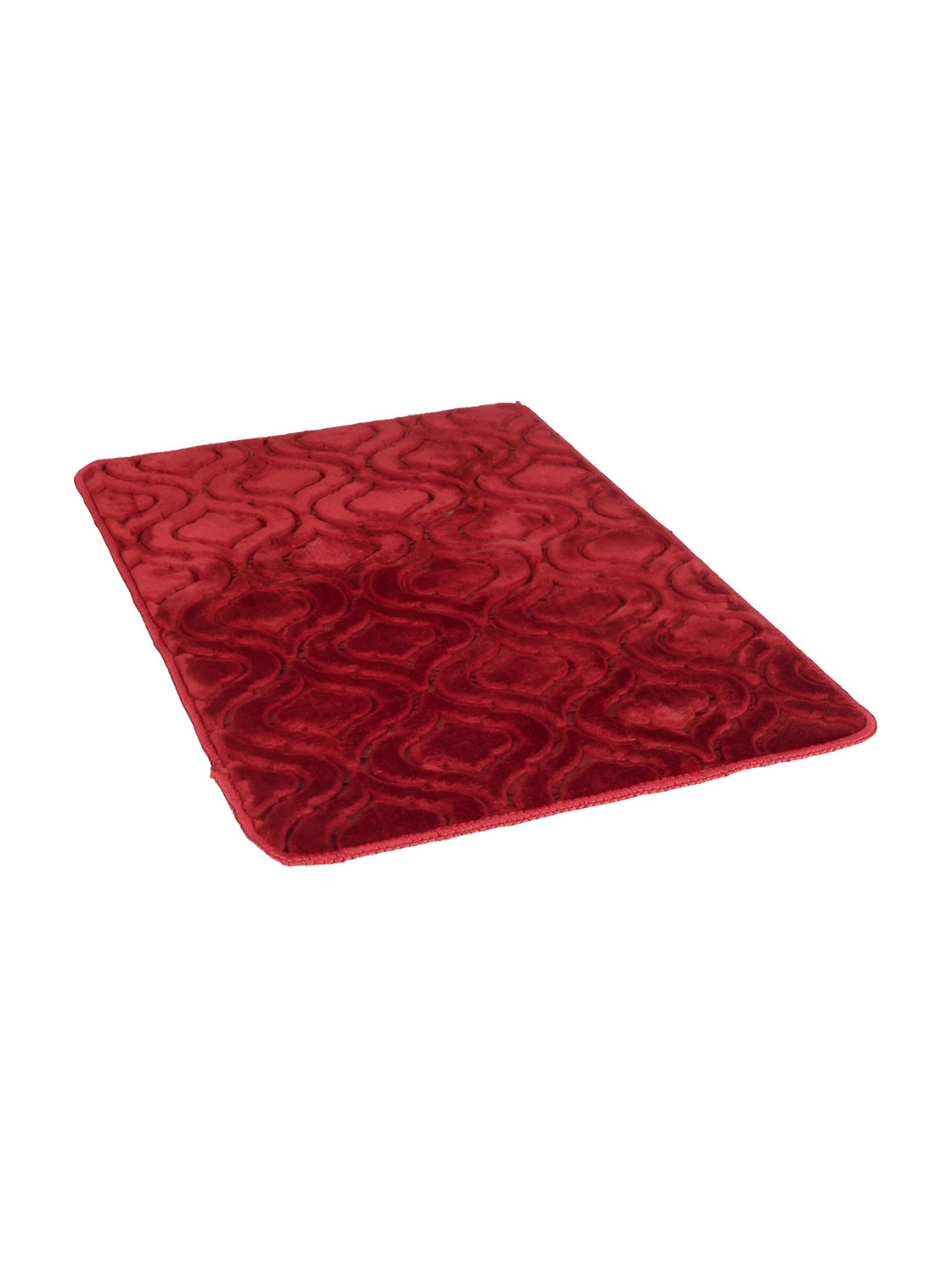 Aura Maroon Anti-Skid Water Absorbent Doormat