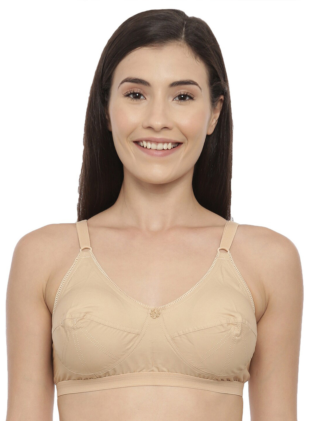 BLOSSOM Plus Size Single Layered Non Wired Non Padded Pure Cotton Everyday Bra