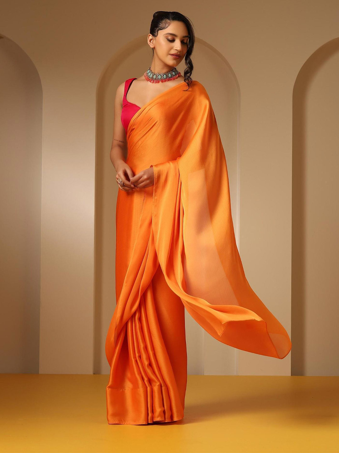 Swtantra  Soft  Chiffon Designer Saree