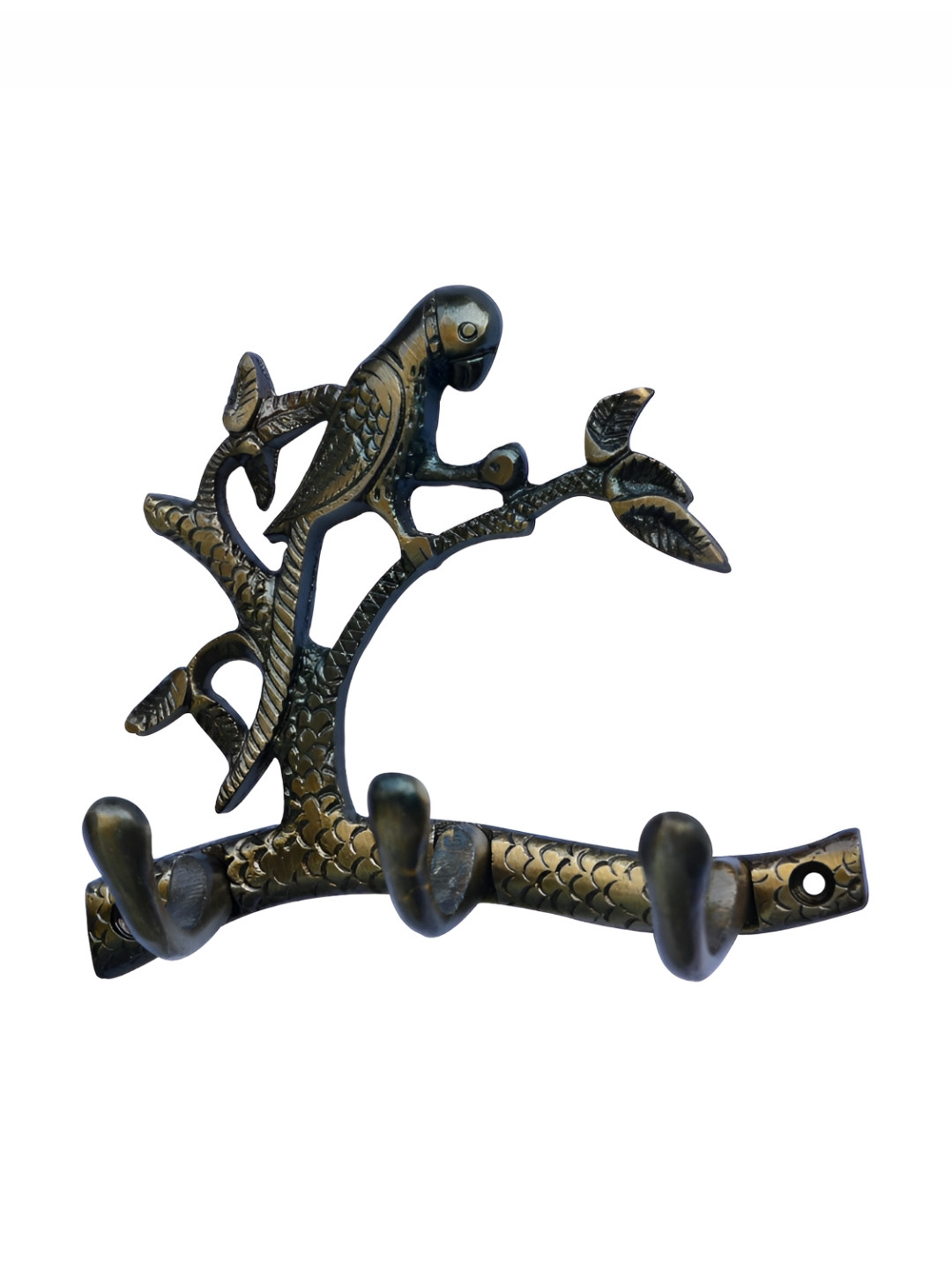 Aakrati Brown Bird Design Aluminum Key Holder