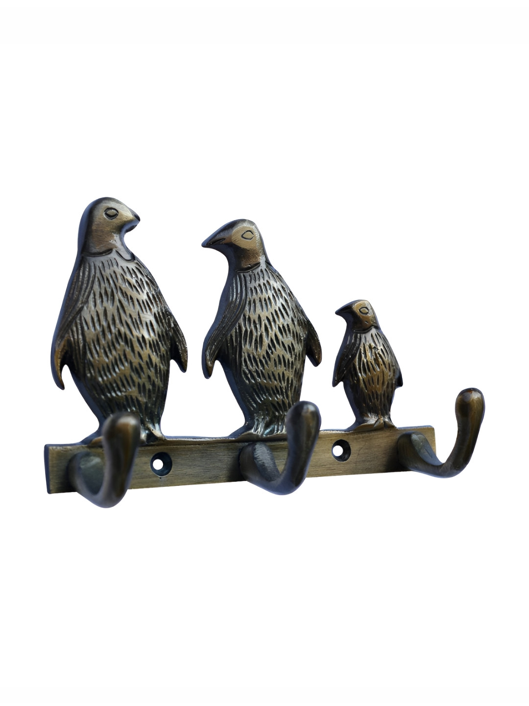 Aakrati Black Penguin Design Aluminum Key Holder