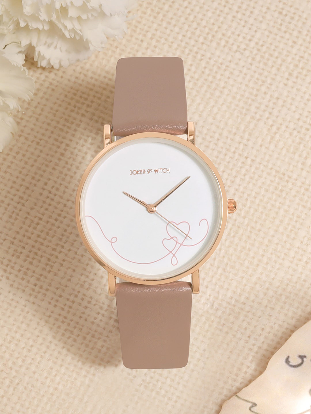 JOKER & WITCH Women Enchant Printed Dial & Leather Straps Analogue Watch AMWW801