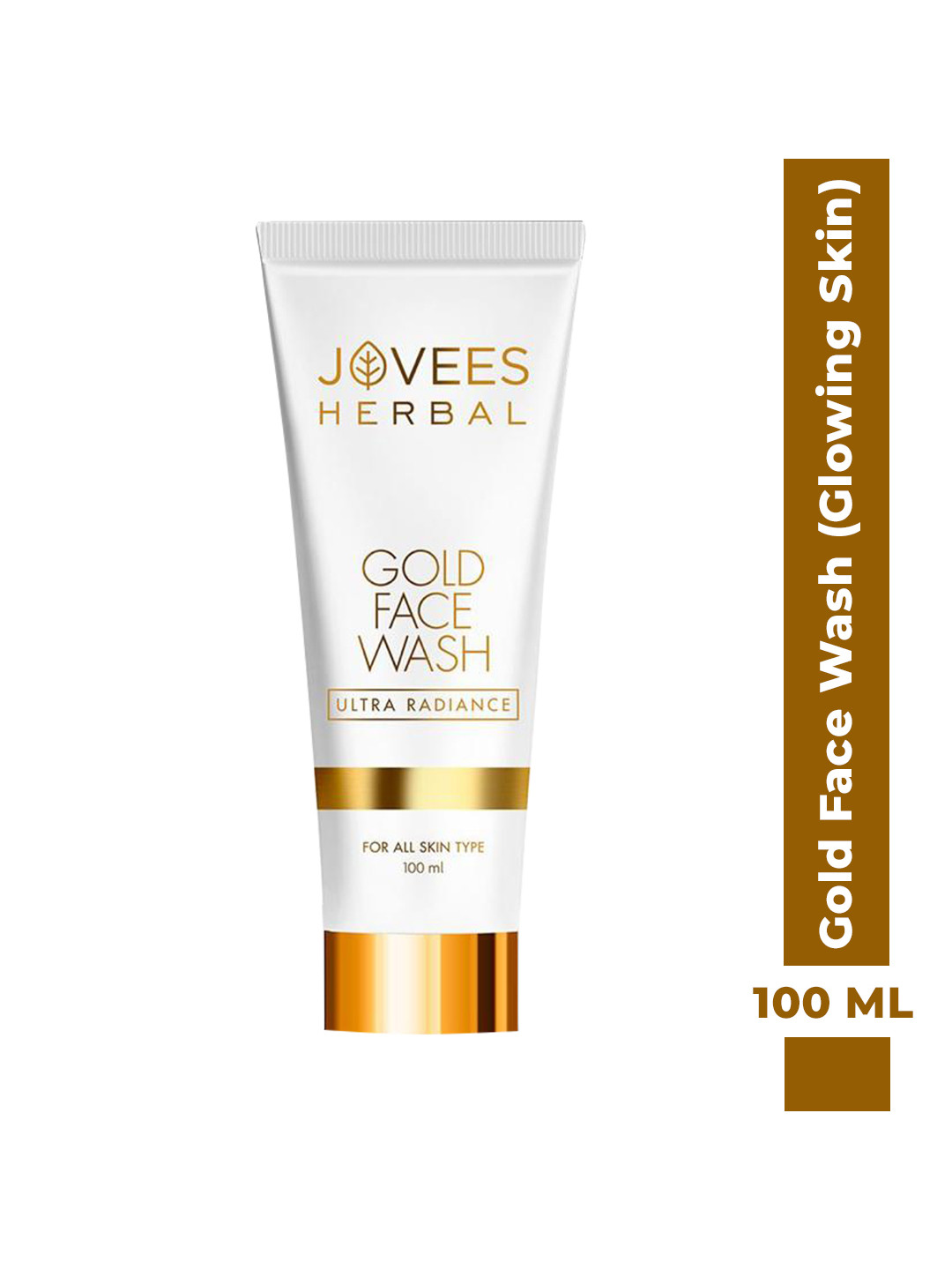 Jovees Herbal Ultra Radiance Gold Face Wash with Green Tea & Beetroot - 100 ml