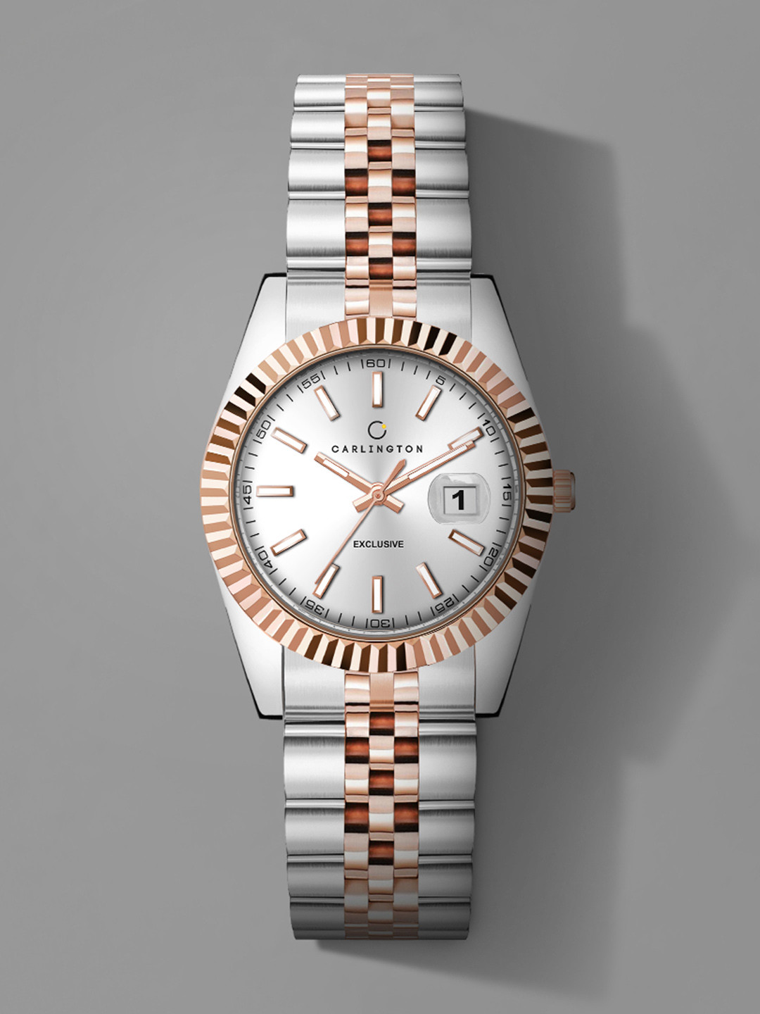 CARLINGTON Women Bracelet Style Straps Analogue Watch Exclusive 8811 Two