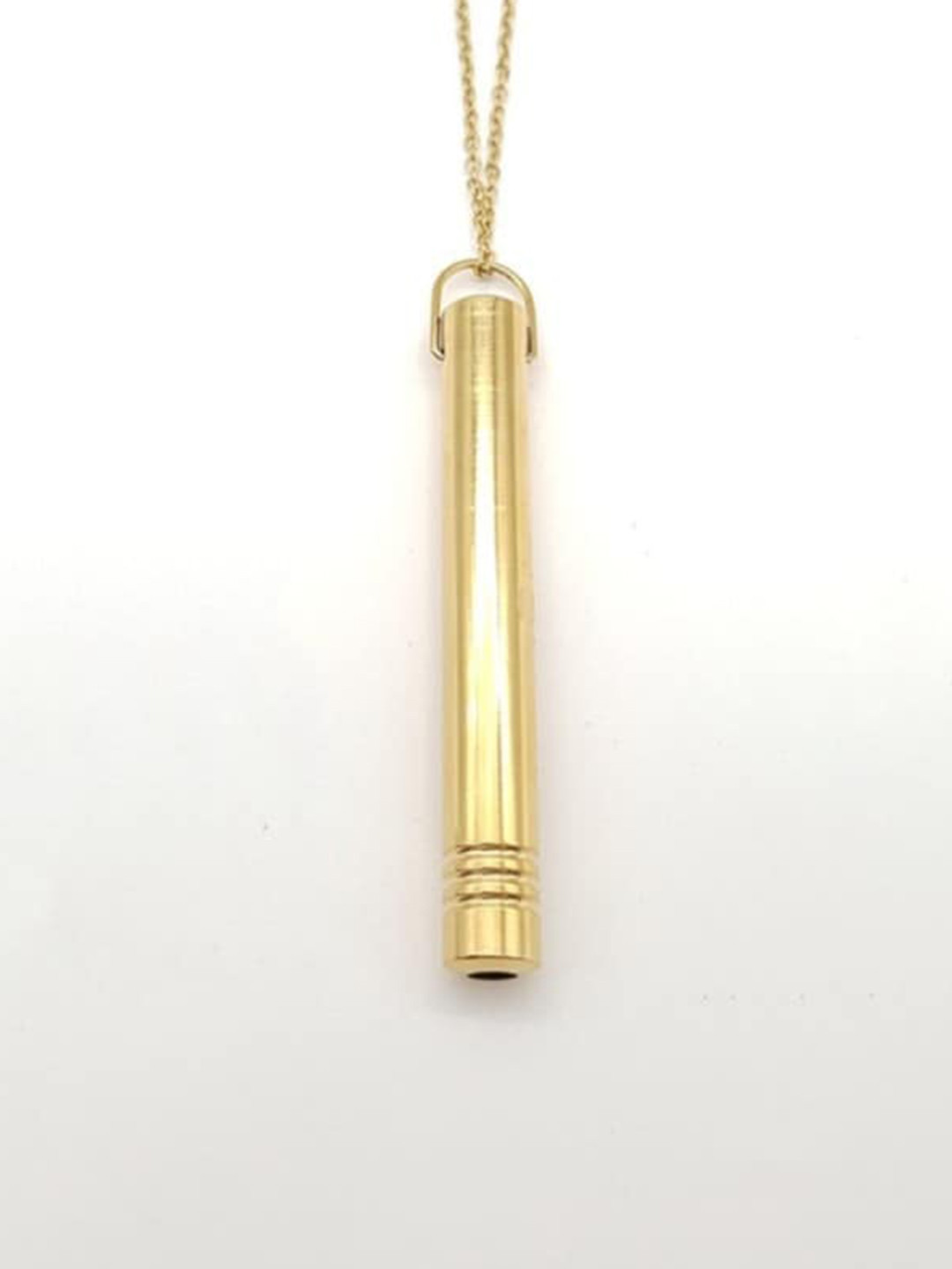 SALTY Men Stainless Steel Teardrop Shaped Pendant with Chain