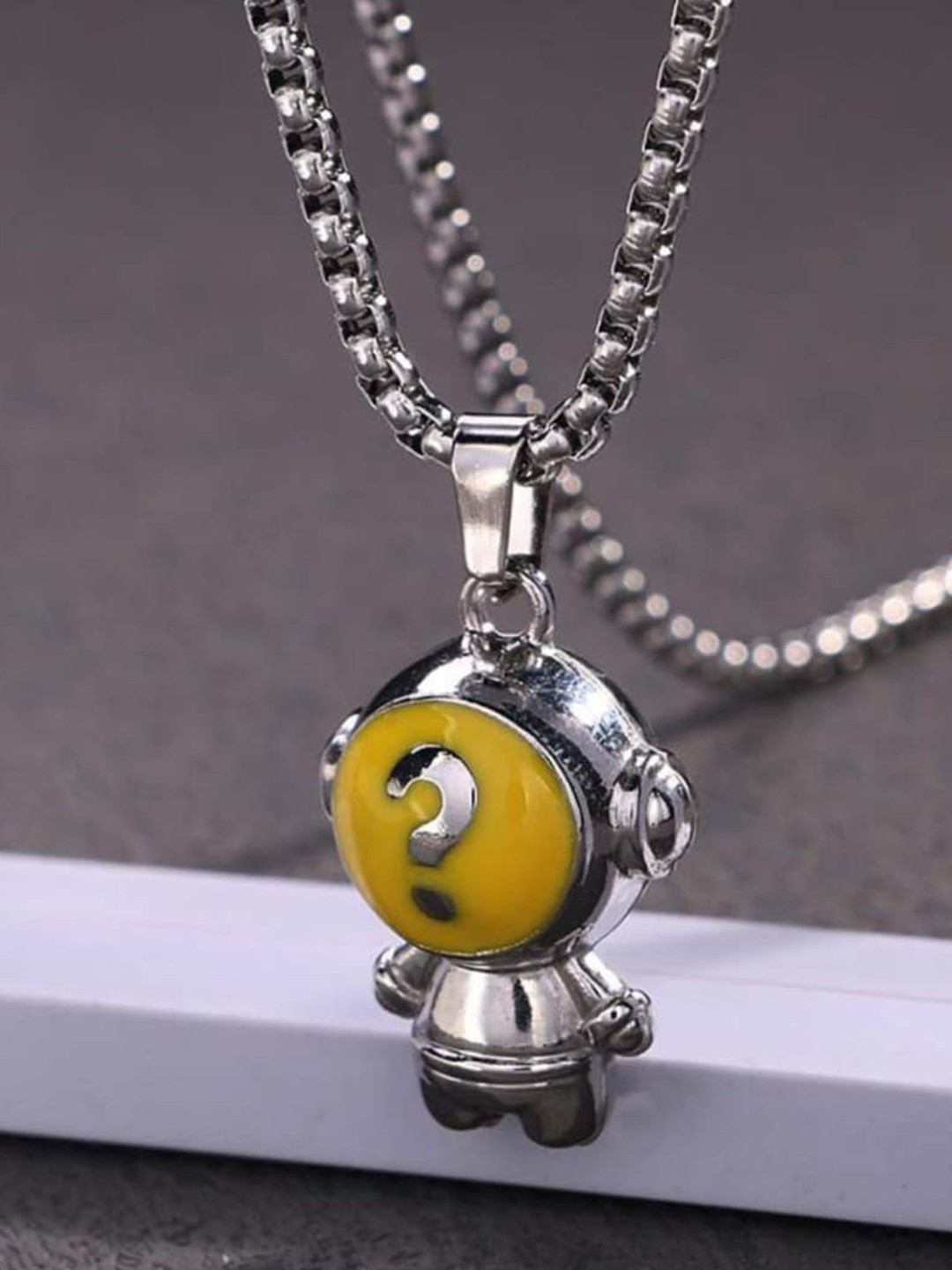 SALTY Silver-Plated Contemporary Pendants with Chains