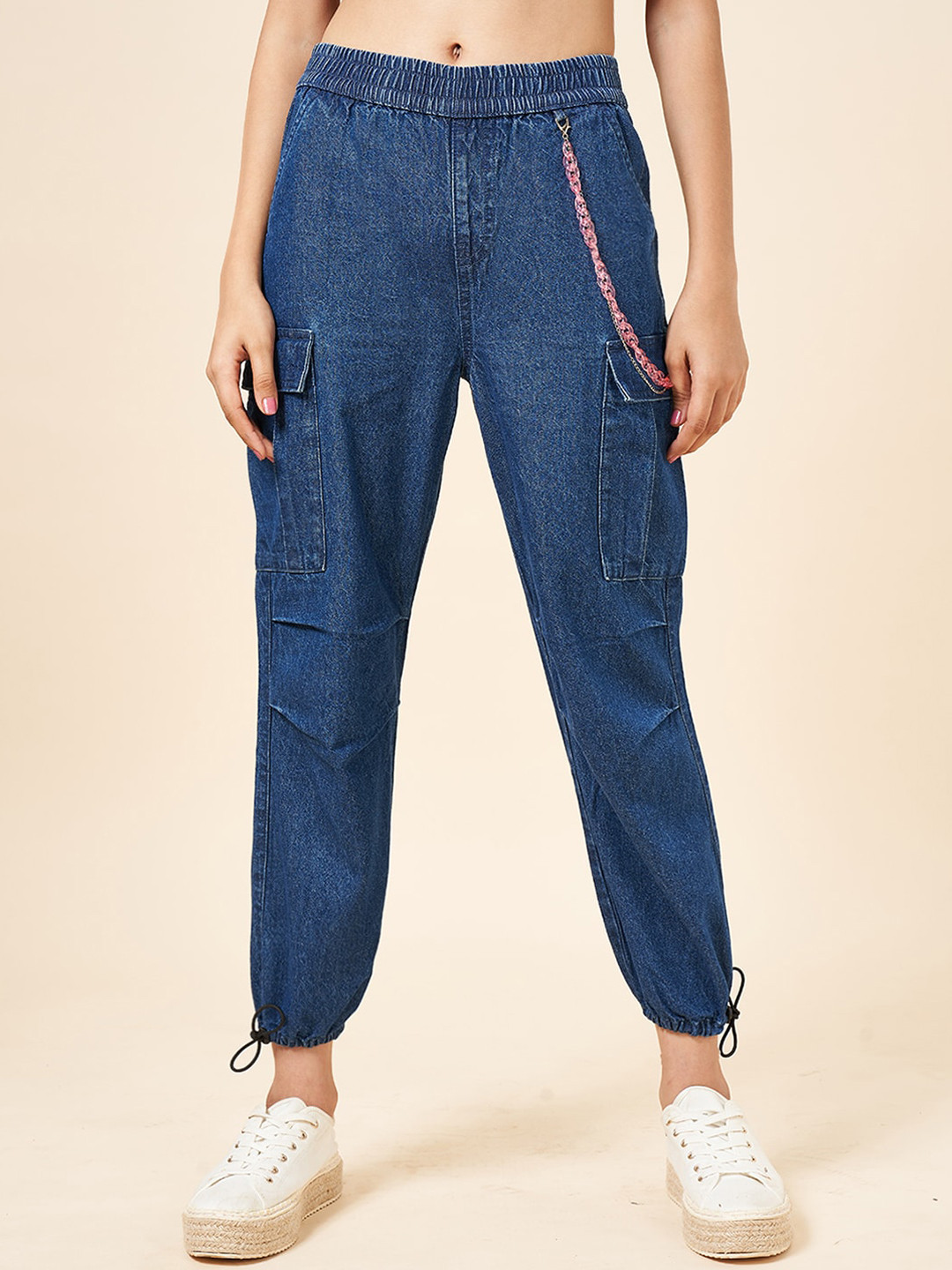 Coolsters by Pantaloons Girls Clean Look Cotton Cargo Jeans