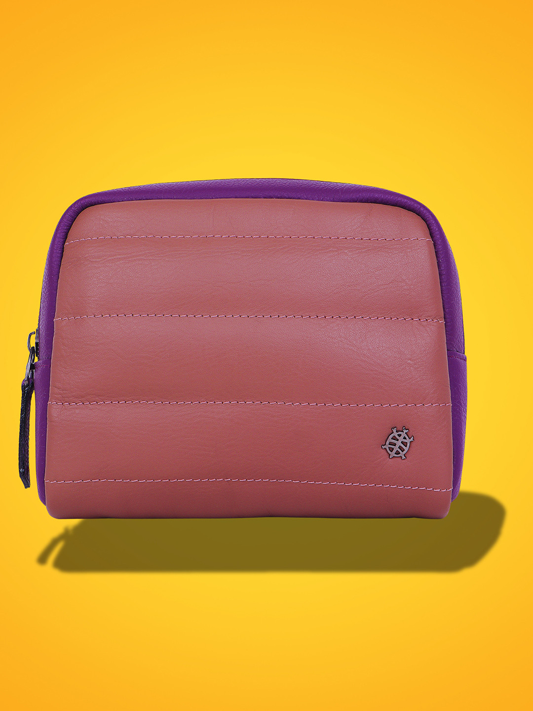 Tortoise Cable Pouch Unisex Genuine Leather Tech Kit Organiser Travel Pouch