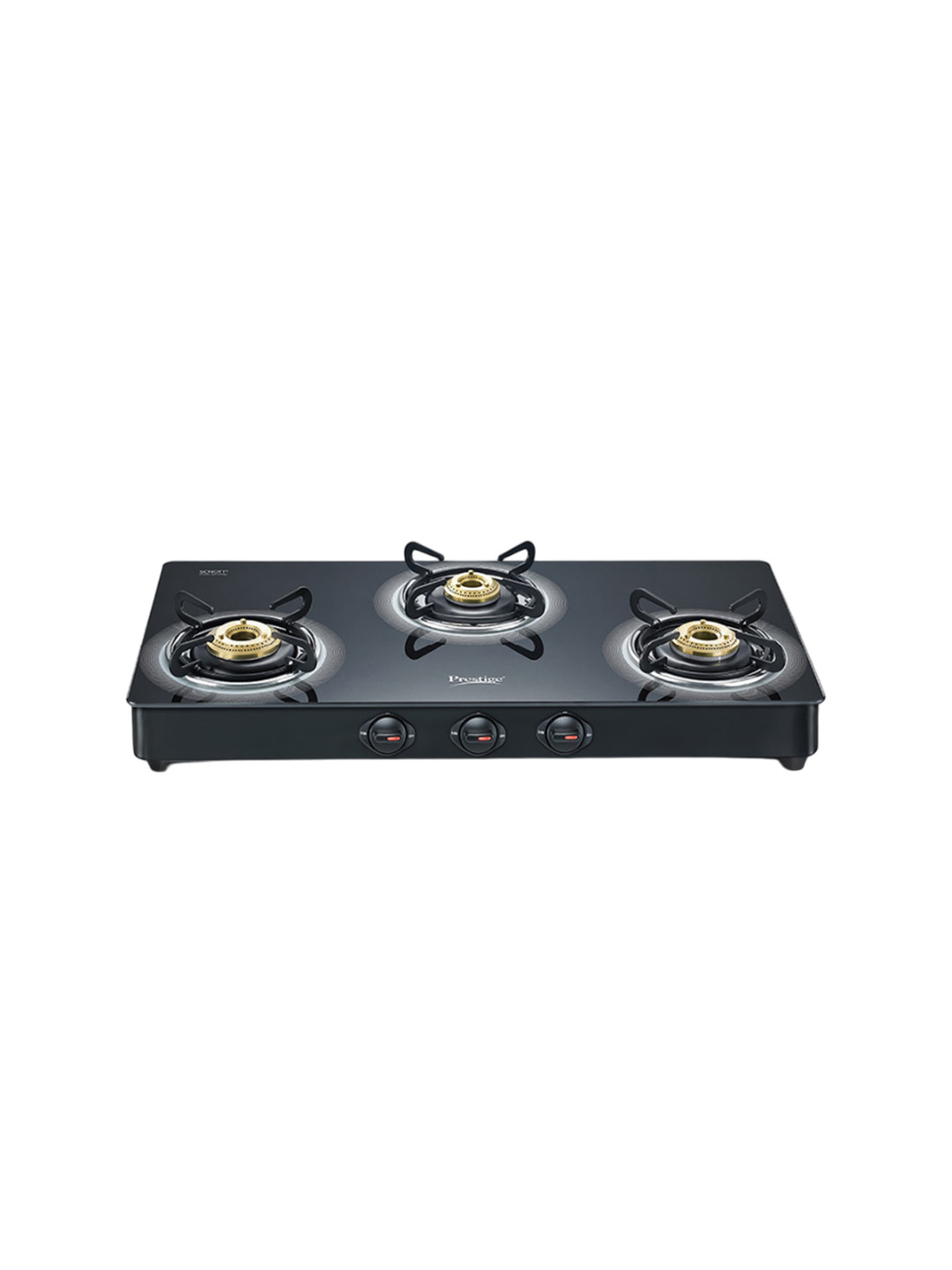 Prestige Black Royale Plus Gt03L Manual Powder Coated 3 Burners Gas Stove