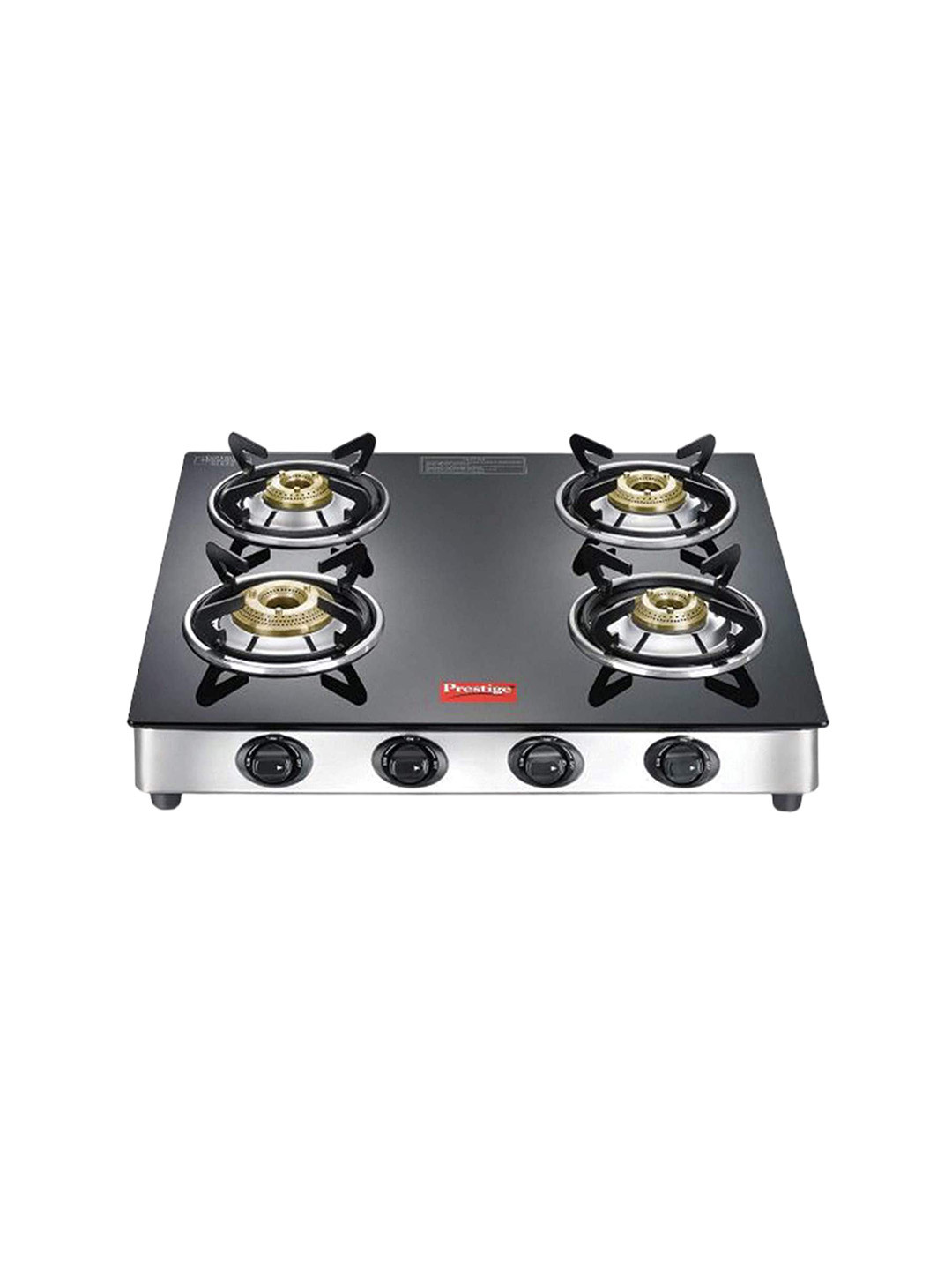Prestige Marvel Plus Black Gtm 04 Ss Plus Manual Stainless Steel 4 Burners Gas Stove
