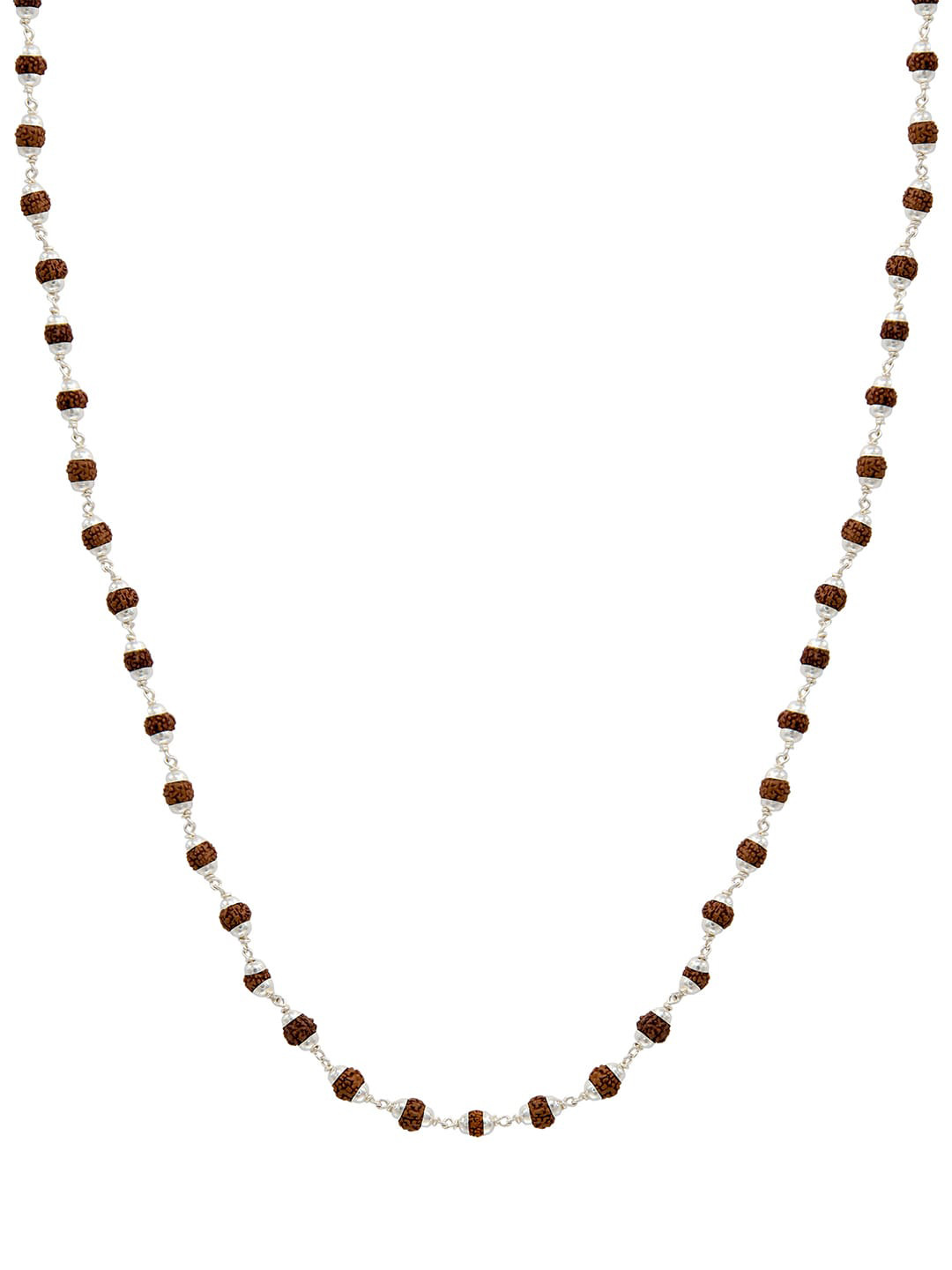 Unniyarcha Silver-Plated Rudraksh Chain