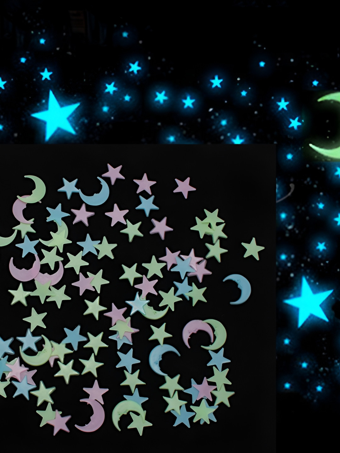 JENNA Blue & Green Printed Wall Sticker