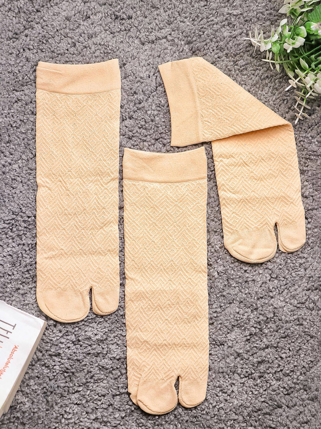 Brauch Women Pack Of 3 Patterned Ankle Length Socks