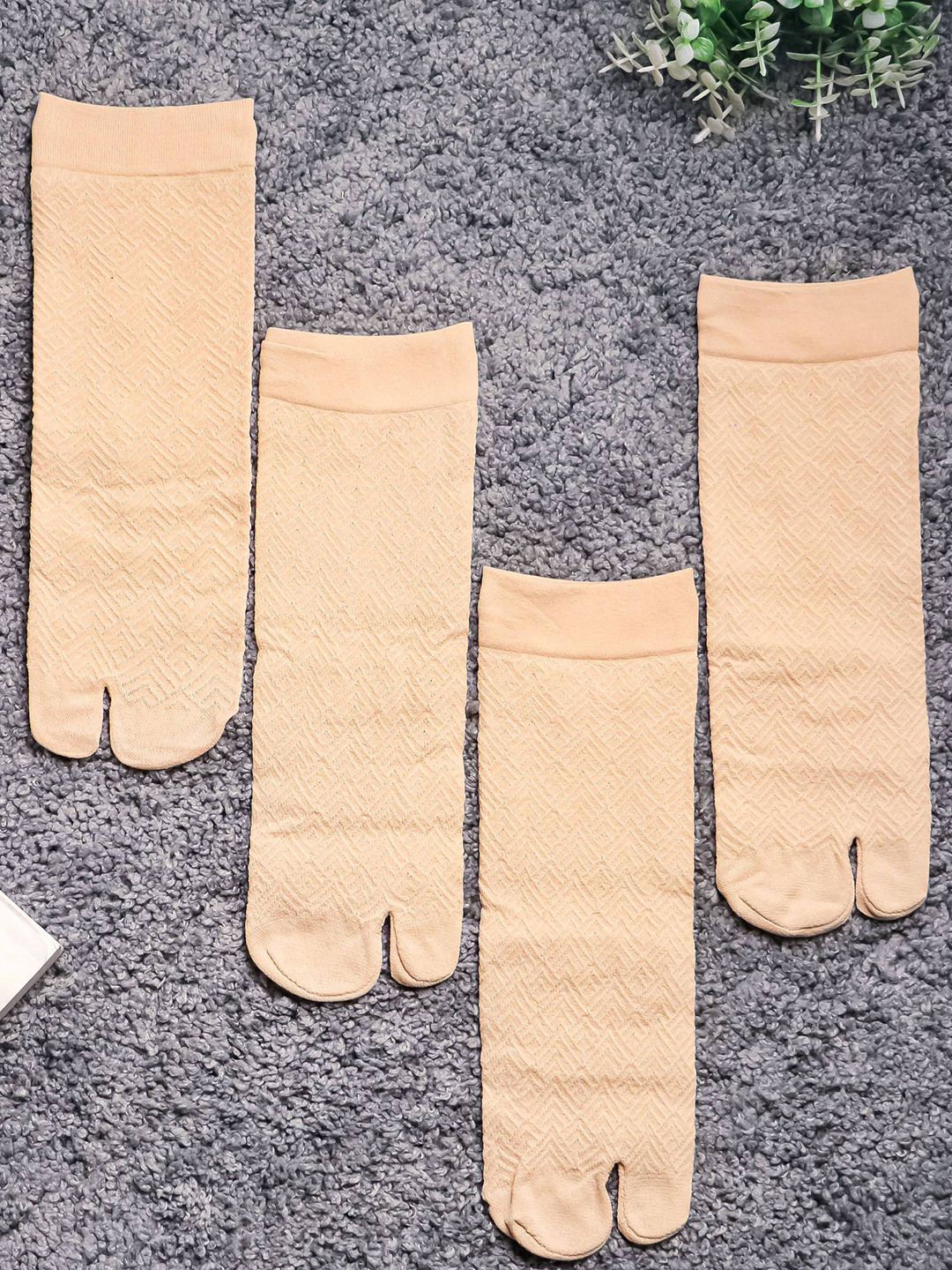 Brauch Women Pack Of 2 Patterned Calf-Length Socks
