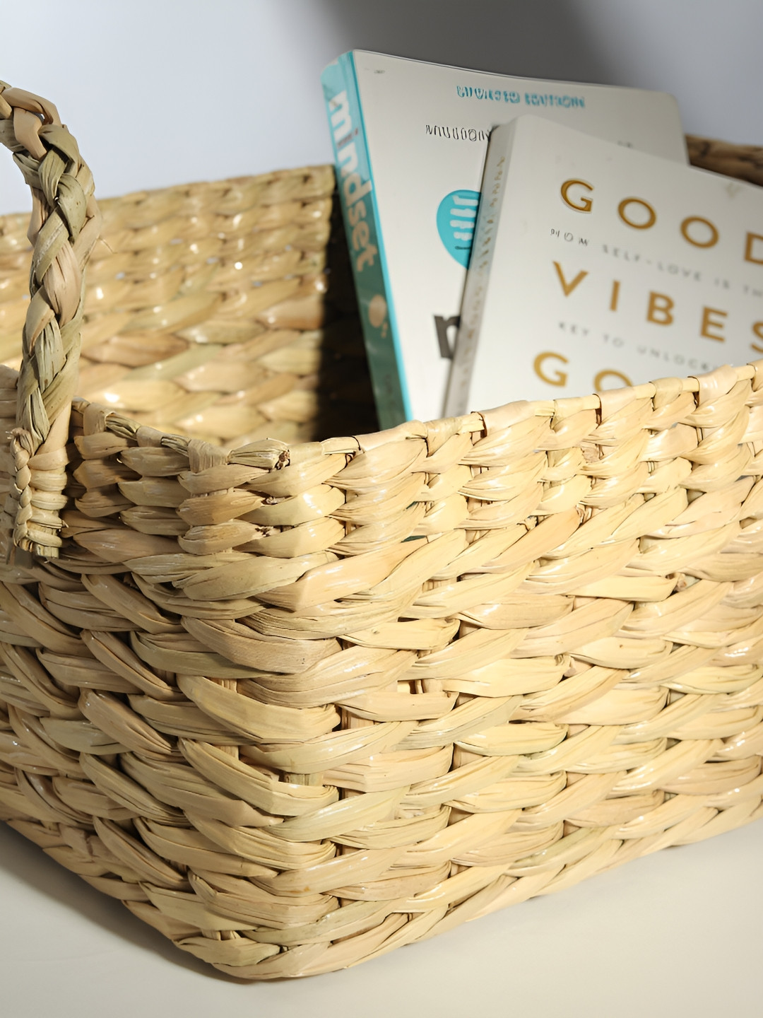 HABERE INDIA Bohemian Beige Self Design Regular Fruit Organiser