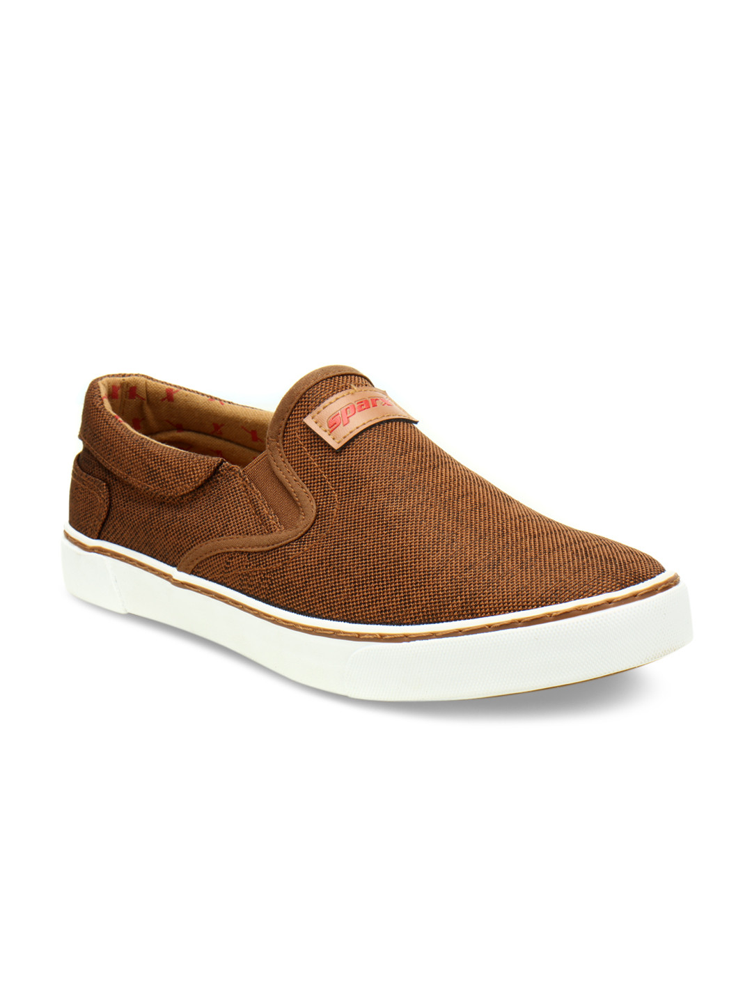 Buy Sparx Men Tan Slip On Sneakers 
