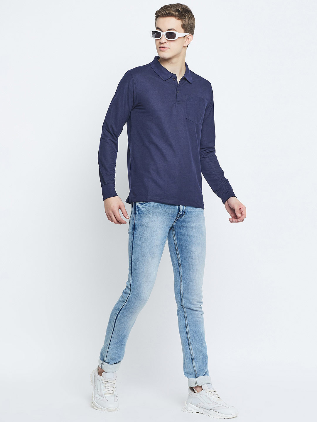 Adobe Polo Collar Long Sleeves T-shirt