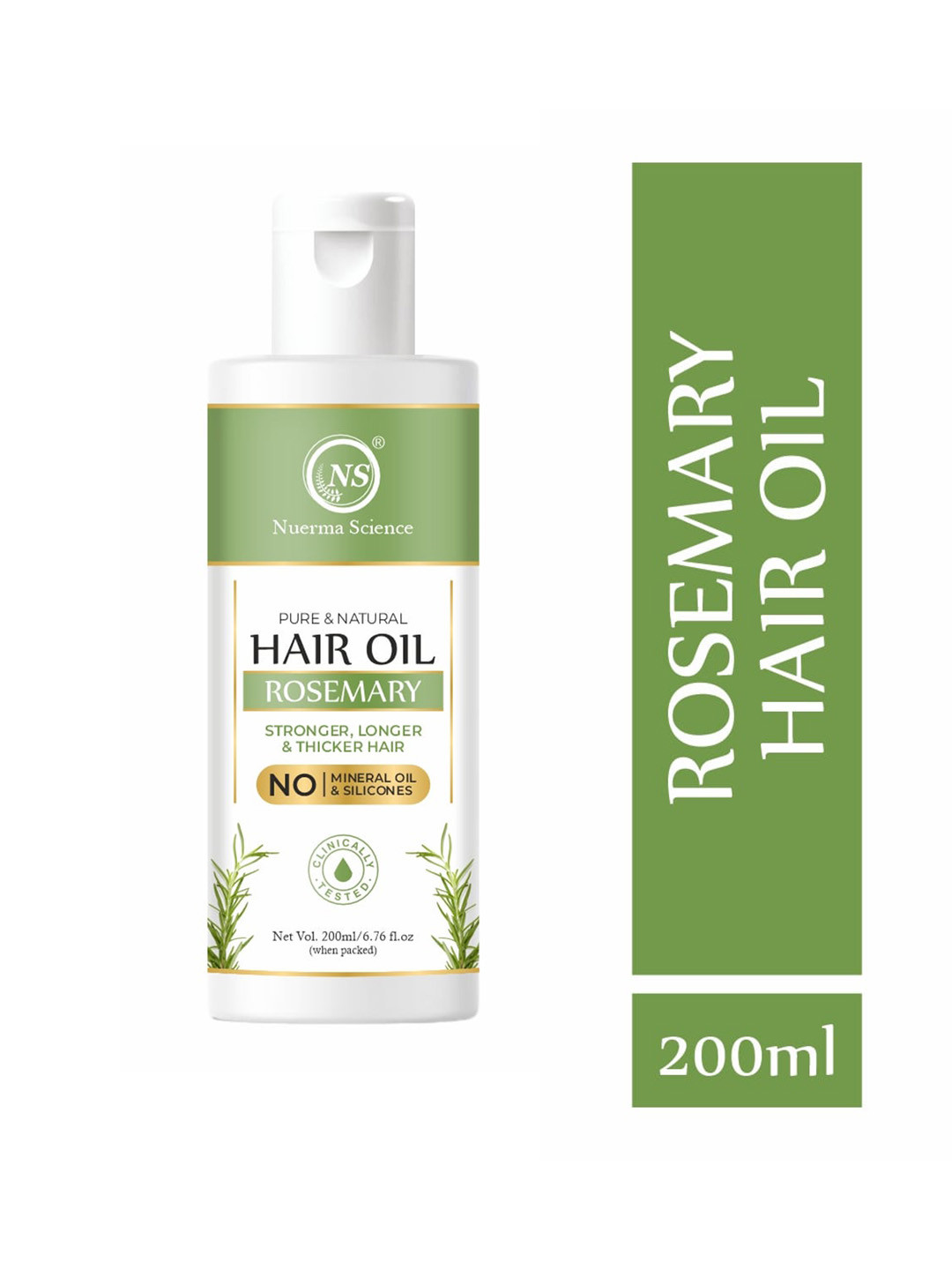 Nuerma Science Rosemary Hair Oil With Almond Oil For Hair Growth - 200ml