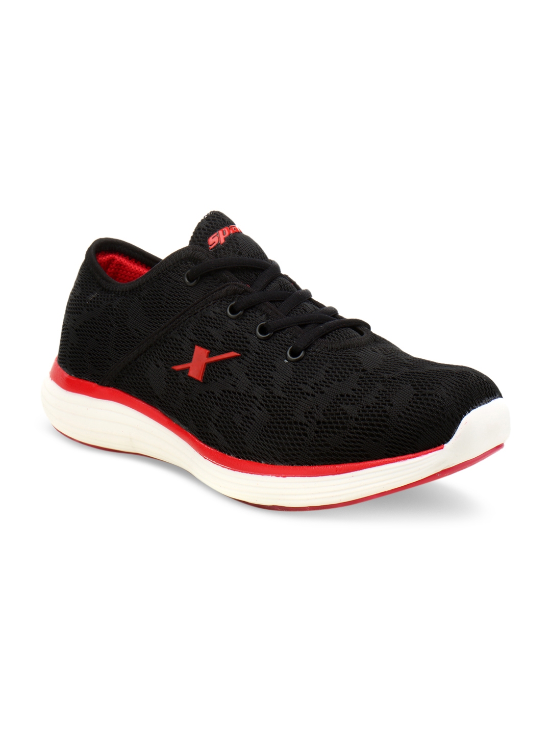 Sparx men black hot sale running shoes