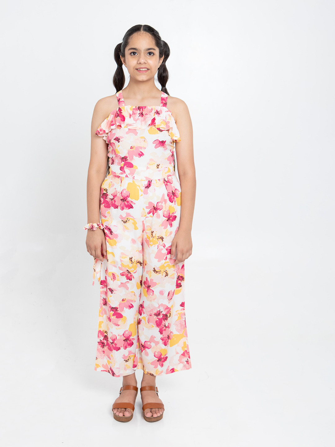 TWEENY MINI Girls Printed Culotte Jumpsuit