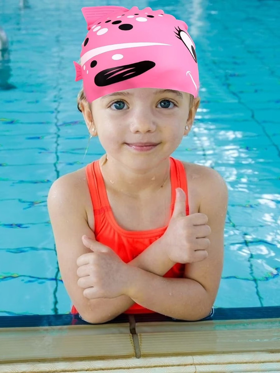 EL REGALO Kids Printed Swimming Cap