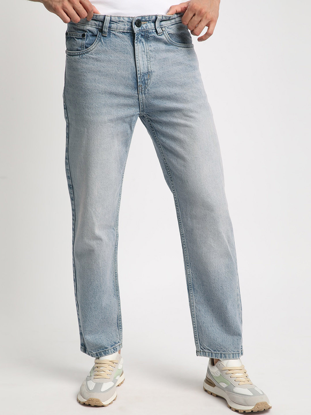 Bene Kleed Men Relaxed Fit Clean Look Tinted Pure Cotton Jeans