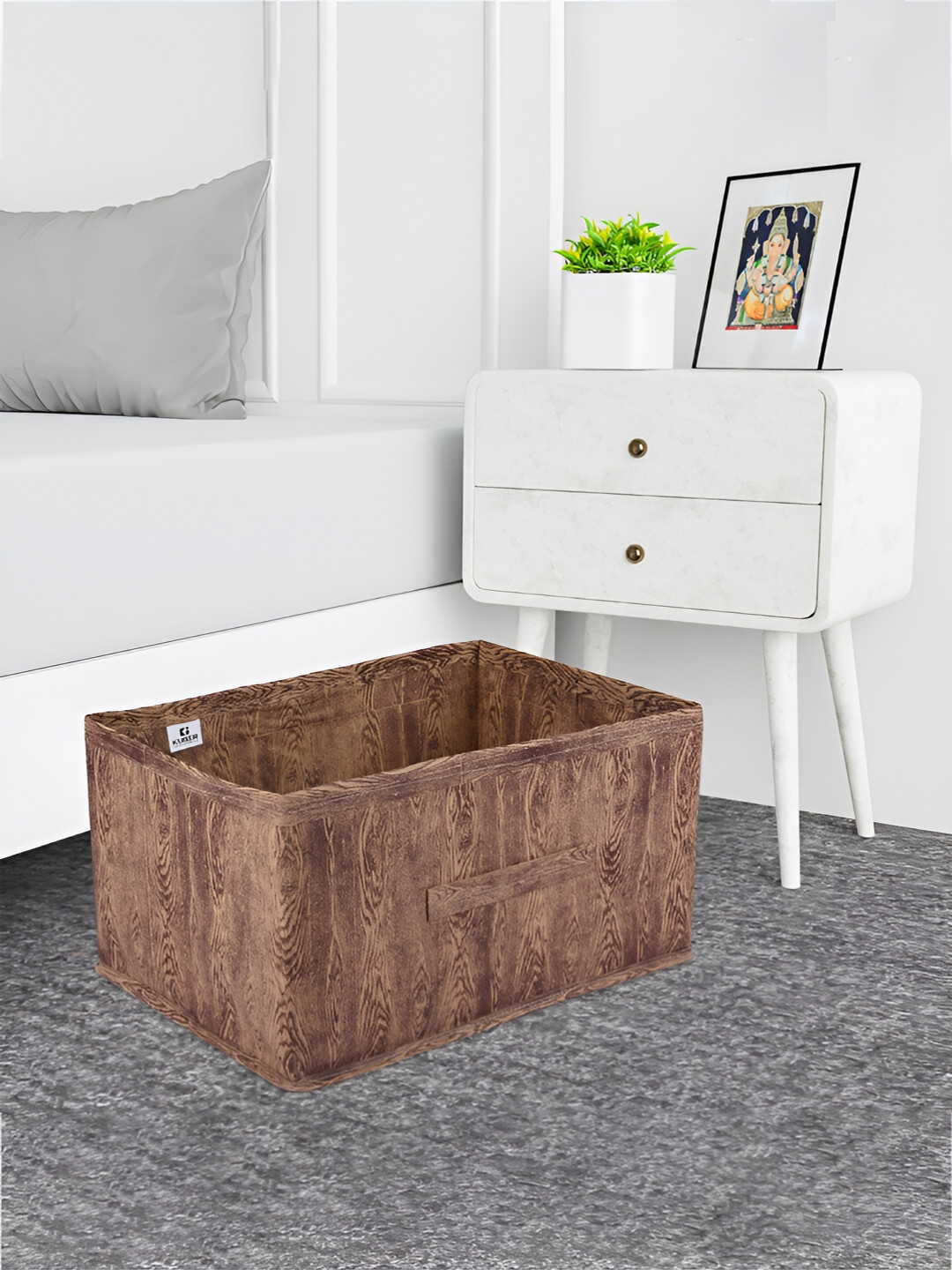 Kuber Industries Brown 3 Pieces Wooden Reusable Drawer Organiser