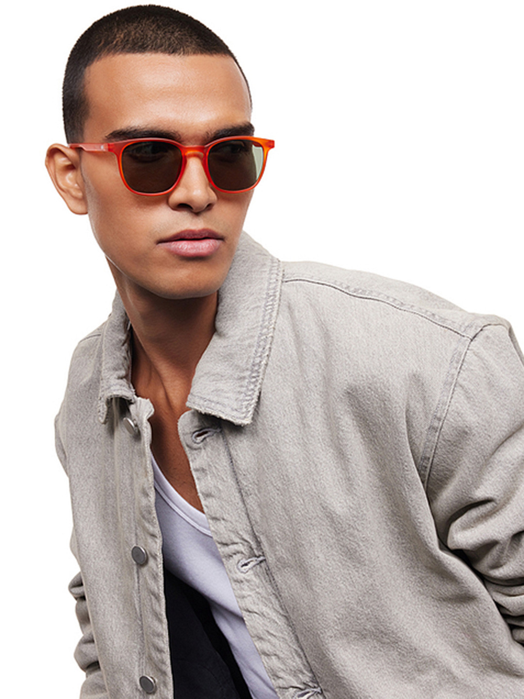 Lenskart HUSTLR Unisex Wayfarer Sunglasses with Polarised and UV Protected Lens 219262