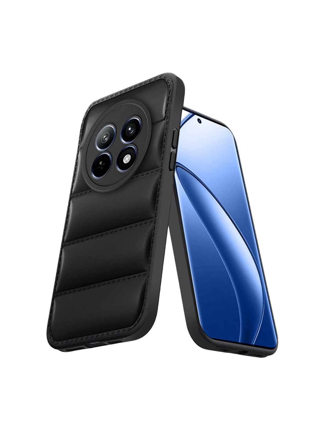 Karwan Realme 12 Puffer Edition Silicone Mobile Back Case