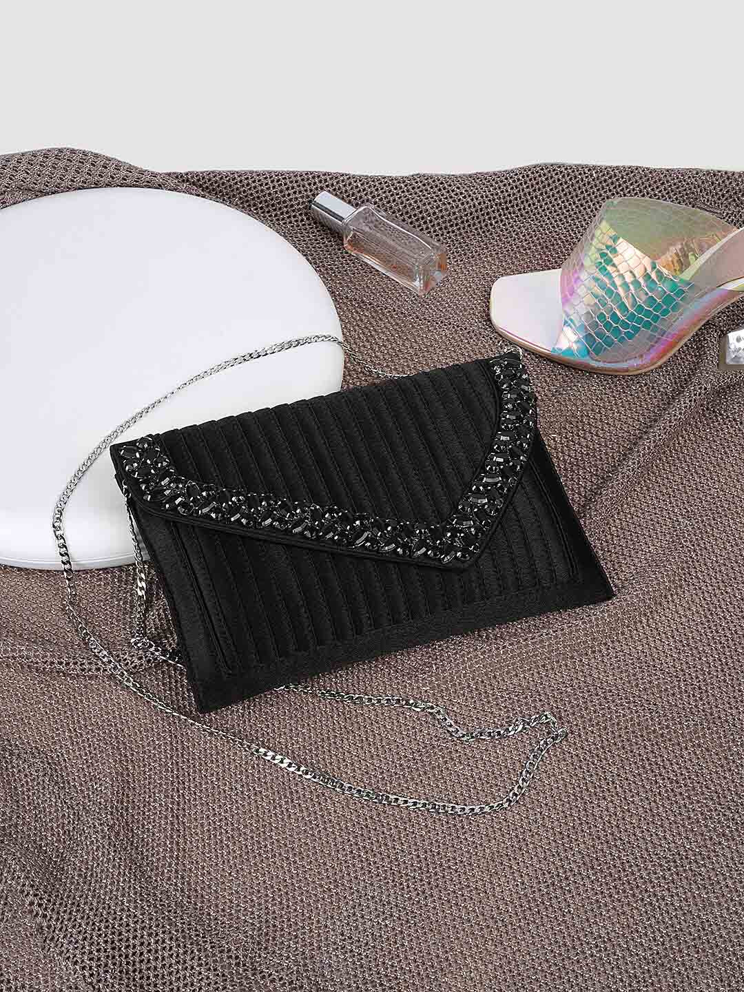 Metro Embellished Envelope Clutch