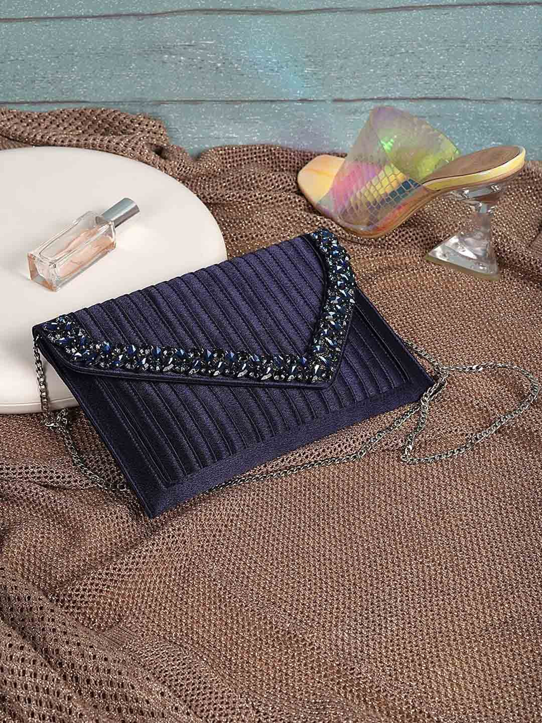 Metro Embellished Envelope Clutch