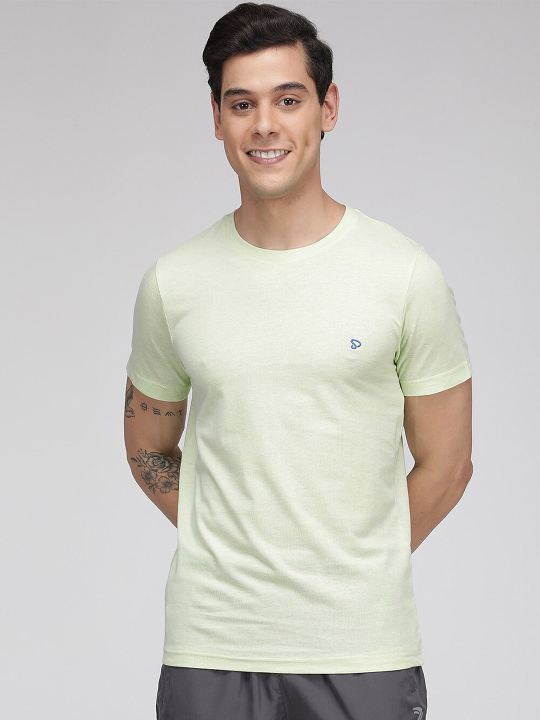 SPORTO Round Neck Short Sleeves Cotton T-shirt