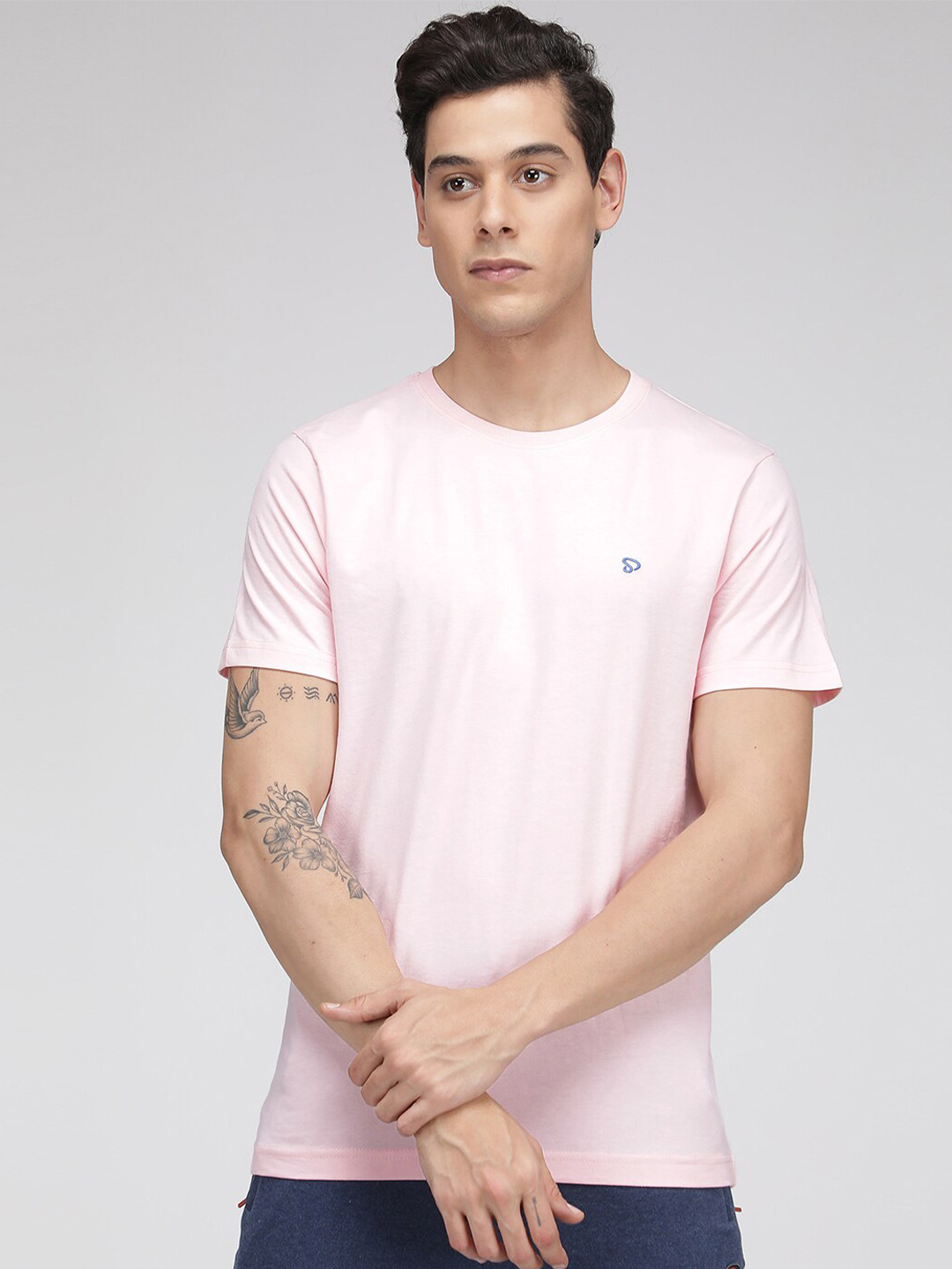 SPORTO Round Neck Short Sleeves Cotton T-shirt