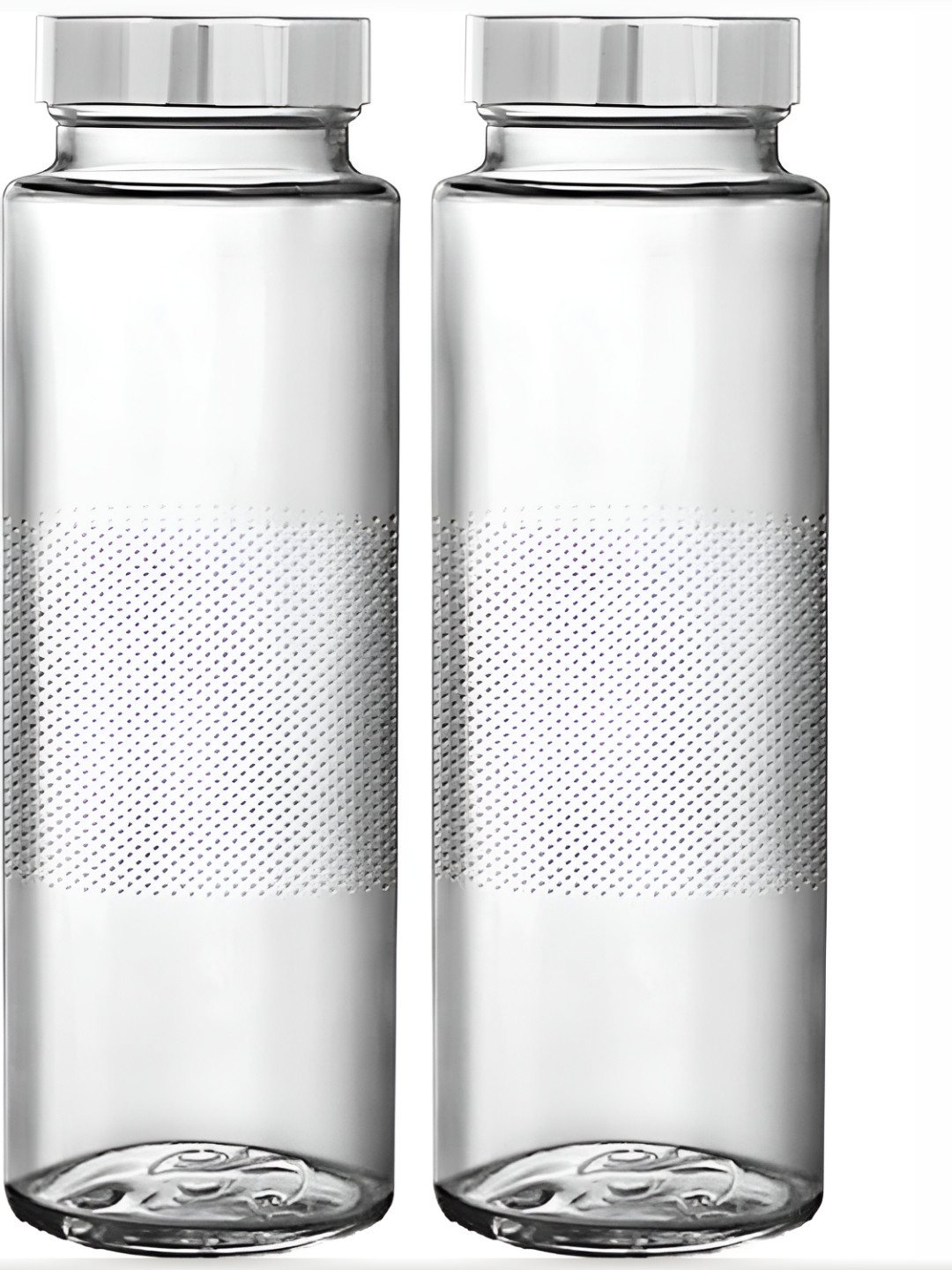 tyche enterprises Transparent Glass Spill Proof 2 Piece Water Bottle - 500ml