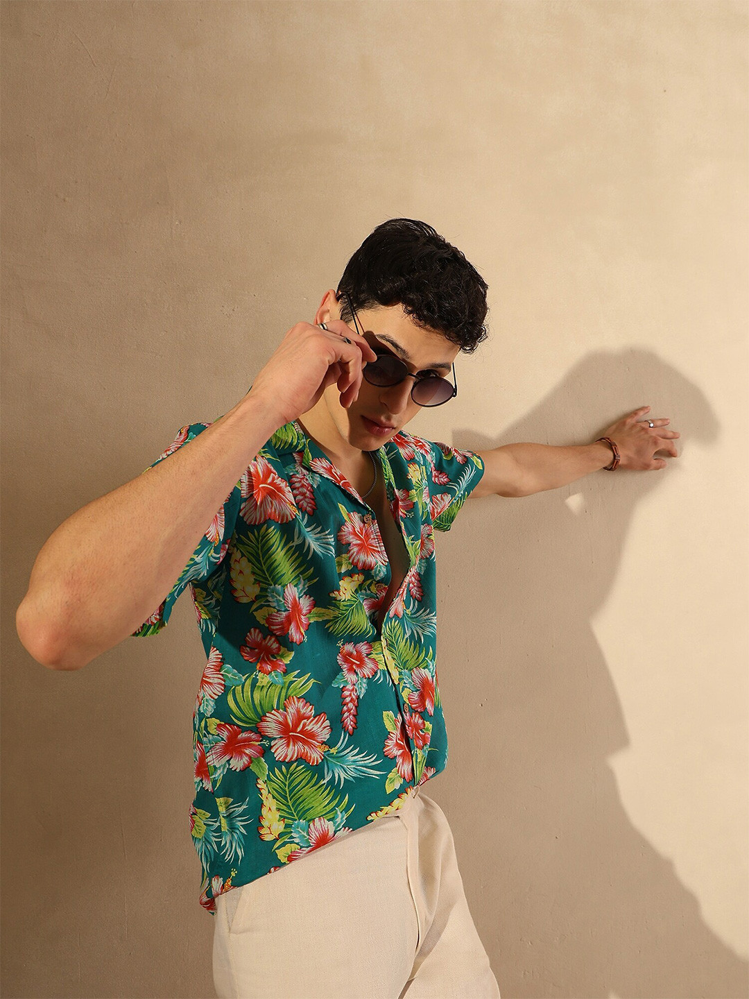 DENNISON Block Printed Lightweight Oversized Shirt