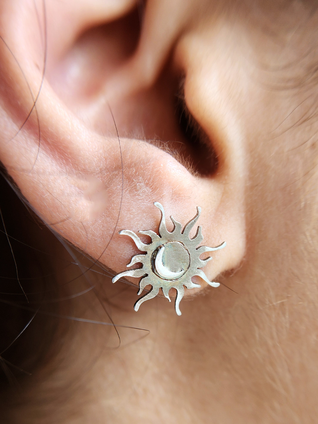 Goldnera 925 Sterling Silver Studs Earrings